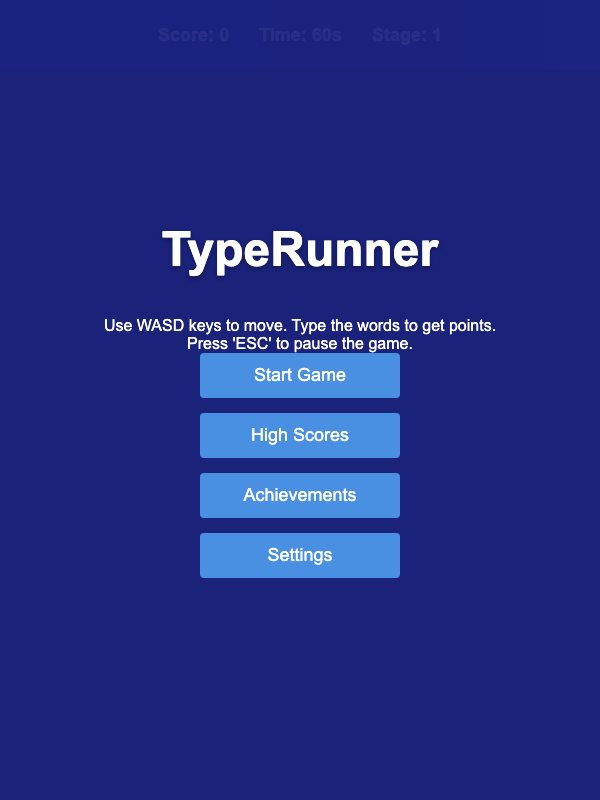 Typewrunner screenshot